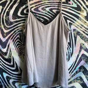 Silk Tank W/ Lace Lining